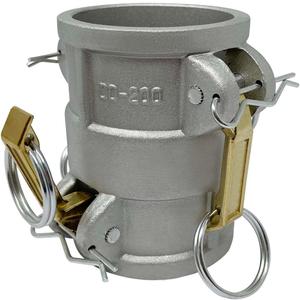 Gloxco Aluminum Type DD Cam and Groove Spool Coupler, 2" Female Camlock x 2" Female Camlock (CAM-20-DD-AL)
