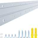 French Cleat Heavy Duty, Aluminum French Cleat, Headboard Wall Mounting Brackets with Screws, Heavy Mirror Mounting Hardware (30 Inch-1 Pair, Support 200 lbs)