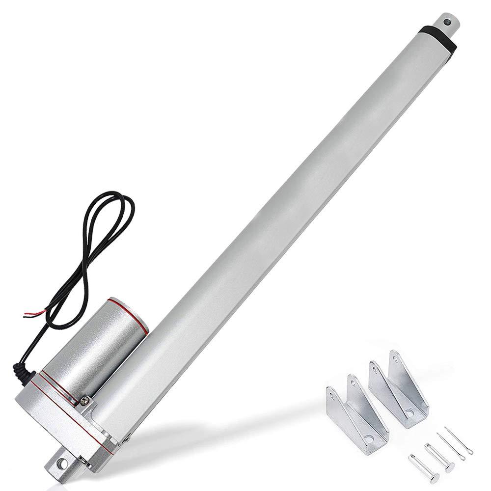 ECO-WORTHY Heavy Duty 330lbs/1500N Solar Tracker Linear Actuator Multi-Functions (12V, 14") IP54 Waterproof Linear Motion Actuator