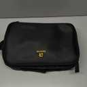 Relavel Travel Makeup Train Case Makeup Cosmetic Case Organizer Portable Artist Storage Bag with Adjustable Dividers for Cosmetics Makeup Brushes Toiletry Jewelry Digital Accessories Black