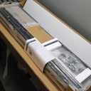 TV Stand with Mount, Fabric Dresser with 6 Drawers for 32/45/55/60/65/75 inch TVs, Black Dresser Entertainment Center, Modern Media TV Console Table