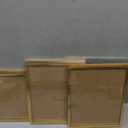 upsimples 8x10 Picture Frame Set of 3, Made of High Definition Glass for 8 x 10, Wall and Tabletop Display Thin Border Photo Frames for Home Dcor, Gold