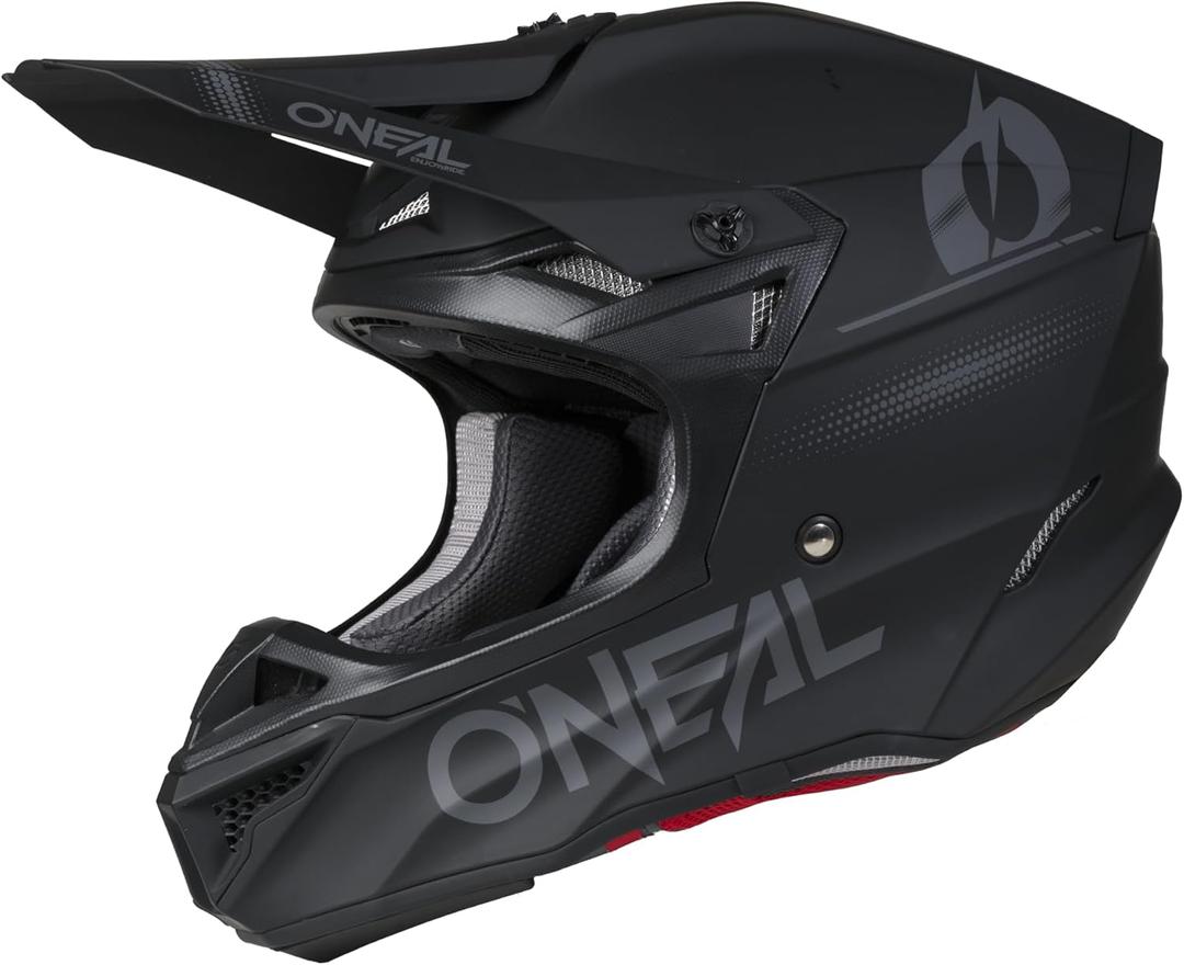 O'NEAL 5 SRS MX Helmet Adult Blackout Black/Gray 4X-Large