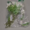 Beferr White Tulips Artificial Flowers 18Pcs Faux Silk Tulip Real Touch Tulip Fake Flowers Bouquets Arrangements for Mother's Day Easter Spring Flowers Gifts Home Table Decor