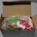 Dansydaisy Christmas Santa Goose Outfit for 17"/23" High Cement Plastic Lawn Porch Santa Claus Riding Goose Clothes Cosplay(Large)