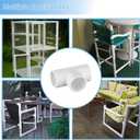 LESSO 12PCS 3/4 Inch Tee PVC Fitting 3 Way Connector, Furniture Grade Corner Fittings for DIY Building Furniture Greenhouse Shed Pipe Fittings Tent Connection (Pack of 12)