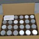 U Pack 2oz Mason Jar with Silver Lid for Honey Jam Spice Pack of 24 Sets