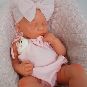 Reborn Baby Dolls That Lifelike -18.5 inch Full Body Silicone Sleeping Baby Girl Handmade Face Realistic Body Details for Children Gift (Ailsa-nude)