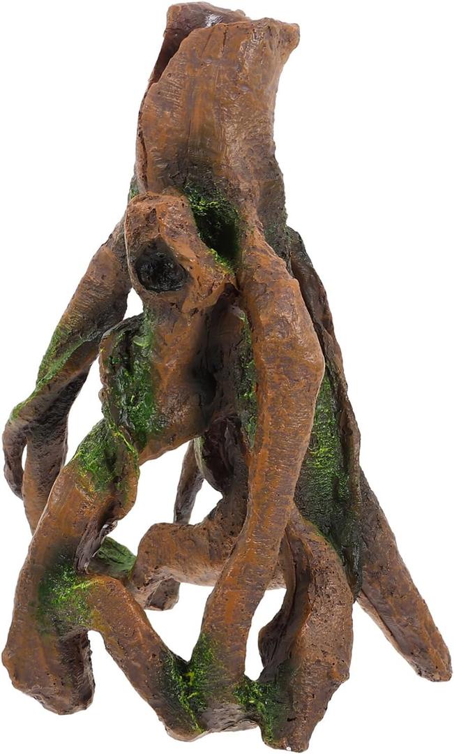 DOITOOL Unique Fish Tank Decor 1pc Aquarium Stump Ornament Resin Craft Fish Tank Decorations Aquarium Landscape Decor Stump for Aquatic Garden Random Color