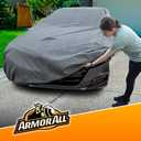 Armor All Heavy Duty Premium All-Weather Car Cover by Season Guard; Max Protection from Sun Rain Wind & Snow for Cars or Sedans from 158" to 175" Total Length; Indoor & Outdoor Use, Grey (1270115SG) (SDN2 Fits Sedan Length up to 175")