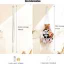 2 x Stuffed Animal Hammock Corner Net Plushies Storage Hammock for Stuffed Animals Boho Room Decor Macrame Wall Decor with LED Light (Large, White)