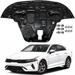 Engine Splash Shield Fit for KIA K5 2021 2022 2023 2024 2025 Engine Case Guard Under Engine Cover Compatible with K5 2021-2024 Front Engine Guard Mud Flaps Including Screw Hardware