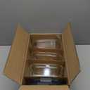 Rubbermaid Brilliance Glass Storage 4.7-Cup Food Containers with Lids Set of 3 Clear