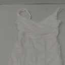 Lily Surplice Ruched Mesh Bodycon Midi Dress With Straps, Size 08