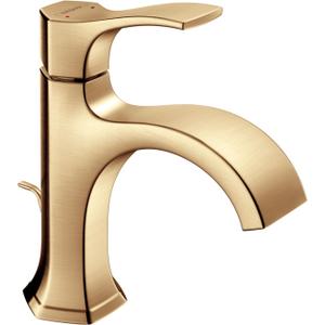 hansgrohe Locarno -Handle -Hole 8-inch Tall Bathroom Sink Faucet in Brushed Bronze, 04810140