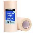 TapeManBlue 12" x 300' Roll of Clear Transfer Tape for Vinyl, Made in America, Premium-Grade Vinyl Transfer Tape for Crafts, Decals, and Letters
