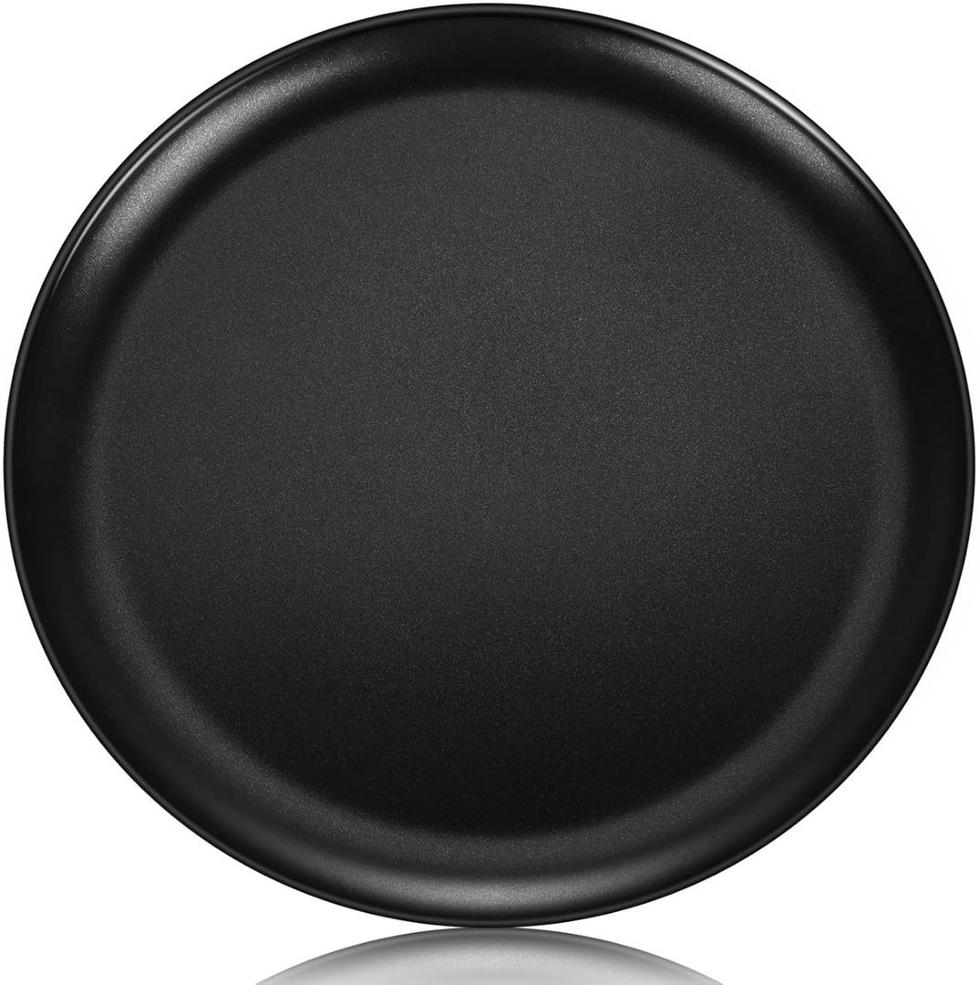 TeamFar Pizza Pan, 13.5 Inch Large Pizza Oven Tray Round Baking Pans with Stainless Steel Core & Nonstick Coating, for Roasting Serving, Non-Toxic