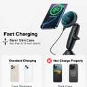 APPS2Car Upgraded for QI2 Magsafe Cup Holder Charger, Car Mount Charger 15W Fast Charging, Wireless Magnetic Cell Phone Stand with Tri-Pivot Arm for iPhone 17 Air Pro Max Plus 16 15 14 13 12