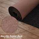 2' x 6' Runner Rugs with Rubber Backing, Indoor Outdoor Utility Carpet Runner Rugs, Black, Can Be Used as Aisle for The RV and Boat, Laundry Room and Balcony