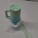 30 oz Tumbler with Handle and 2 Straws,2in1 Lid Insulated Water Bottle Stainless