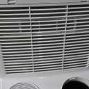 SereneLife Small Air Conditioner Portable 14,000 BTU with Built-in Dehumidifier - Portable AC unit for rooms up to 650 sq ft - Remote Control, Window Mount Exhaust Kit (White)
