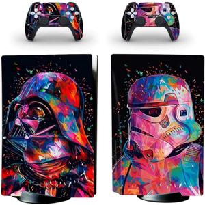 UOPTR Vinyl Sticker Decal Skin Cover for PS5 Playstation 5 Console Controllers Disk Edition