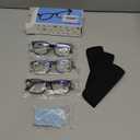 VIDEBLA 3 Pack Progressive Multifocus Reading Glasses for Women Men Blue Light Blocking Multifocus Spring Hinges Readers (3 Mix Color, 2.00, multiplier_x)