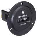 722-0004 | TRUMETER Hour Meter, 90-264VAC 50/60HZ, 6 Digit, Round Flange 3-Hole, Spade TERMINALS, Non Reset