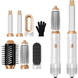 6 in ONE Blow Dryer Brush,Air Curling Iron