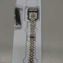 QUNDAXI Slim Watch Band Compatible with Apple Watch, Metal Stainless Steel Watchband Suitable for iWatch, Size: 38mm 40mm 41mm Series 1-9/SE, Women Luxury Strap (Silver and Gold)