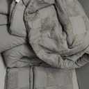 Bedsure King Size Comforter Set Grey, Boho Tufted Bed Set, Checkered Farmhouse Shabby Chic Bedding, 3 Pieces, 1 Plaid Geometric Comforter and 2 Pillow Shams