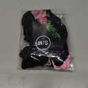 Physix Gear Compression Socks 20-30 mmHg - Men & Women - Running, Nurses, Shin Splints, Flight, Travel (Black/Pink Flower)