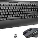 Acer Wireless Keyboard and Mouse Combo, 2.4G Full Sized Erogomic Keyboard Mouse Cordless, Palm & Wrist Rest, Unifying USB Receiver, 7 Multimedia Hotkeys, Sleep Mode, for PC, Laptop, Computer, Windows