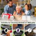 Juome Electric Grill Brush for Outdoor Grill, Cordless Rechargeable BBQ Grill Cleaner with 180Adjustable Angle, Grill Cleaning Brush Kit with Grill Scraper, BBQ Grill Tools Accessories