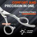 High-end Professional Hair Thinning Scissors Hair Cutting Teeth Shears Barber Hairdressing Texturizing Scissor Extremely Very Sharp 5.5 Inch Stainless Steel Alloy For Men,Women,Salon & Home
