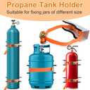 Propane Tank Mount Wall Propane Tank Holder with 59inch Ratchet Strap