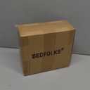 Bedfolks Waterproof Dog Crate Bed, Plush Dog Bed with Removable Washable Cover, Faux Fur Dog Crate Pad for Small Dogs and Cats, Fluffy Dog Kennel Bed 23"x18", Brown