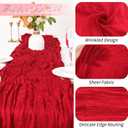 15 Pack Red Cheesecloth Table Runner 17 x 108 inch Cheese Cloth Table Runners 9ft Red Table Runner Rustic Romantic Sheer Gauze Runner for Wedding Party Baby Shower Table Decoration