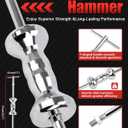 12-Way Slide Hammer Puller Set, Front Wheel Hub Remover & Rear Wheel Axle Removal Tool, Heavy Duty Bearing Puller Set with Carry Box