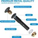 Bathroom Sink Drain with Overflow, Pop Up Drain for Bathroom Sink with Anti-Clogging Hair Catcher Basket,Oil Rubbed Bronze