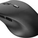 Bluetooth Silent Mouse, Ergonomic Computer Mouse with Side Buttons, BT4.2 Quiet Mice Without USB Receiver, 18 Months Battery Life, Compatible with Chromebook, Laptop, Tablet - Black