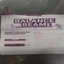 8FT Adjustable & Foldable Gymnastics Balance Beam, Home Gym Equipment, Easy Assembling and Storage, No Tool Require, for Kids Children Girls Training (STAR)