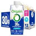 Orgain 30g High Protein Shake, Dairy Isolate Milk Protein, Vanilla Bean, 5g BCAAs, 1g Sugar per Serving, Meal Replacement, Ready to Drink, Keto Friendly, Gluten-Free, 11 Fl Oz, 12 Bottles (EXP 06/03/26)