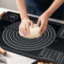 Extra Large Baking Mat - 28" Silicone Pastry Mat, Reusable Non-Stick Dough Mat with Measurement for Fondant, Rolling Dough, Pie Crust, Pizza and Cookies, Black