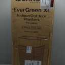 14 in x 14 in. x 27.5 in. EverGreen Light Gray M-Resin Indoor/Outdoor Planter w/Built-In Drainage, Duo Set, XL (2-Piece)