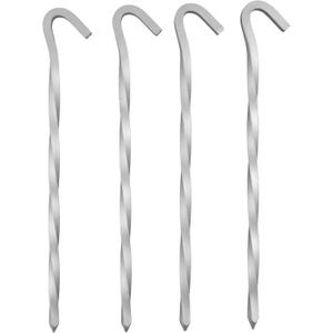 Coghlan's Skewer Pegs 9 Inch Aluminum Tent Stakes, Lightweight for Camping, Hiking, Backpacking, Outdoor Shelters, Barbecue, Picnic, and Grilling  4 Pack