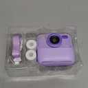 Kids Instant Digital Cameras for Boys and Girls, 1080P HD Dual-Lens Selfie Digital Camera with Print Paper & 32G Card, Christmas Birthday Gifts Toys for Toddler and Teenagers Age 3-16 Years Old (Purple)