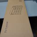 J-yaamiZz 9 Drawer Dresser TV Stand with LED Lights & Power Outlets, Entertainment Center with Open Shelf, Media Console for 50” TV, Large Storage Dresser for Bedroom (White)