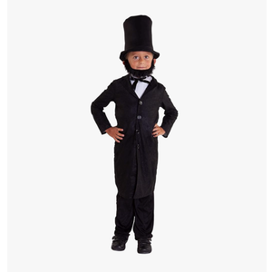 Morph Abraham Lincoln Costume, Abraham Lincoln Costumes for Kids, Boys Halloween Costume, Halloween Costumes Medium