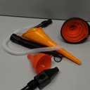 10 Pcs Automotive Funnels Set, Wide Mouth Fuel Funnels, Plastic Long Neck Oil Flexible Right Angle Funnelss, with Detachable Spout and Filter, Plastic Funnel Set for Water/Gasoline/Coolant/Engine Oil